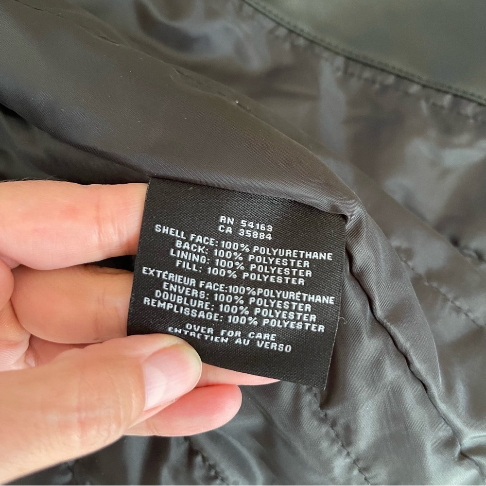 NEW Cole Haan Faux Black Leather Jacket Size Medium NWT - Picture 7 of 7
